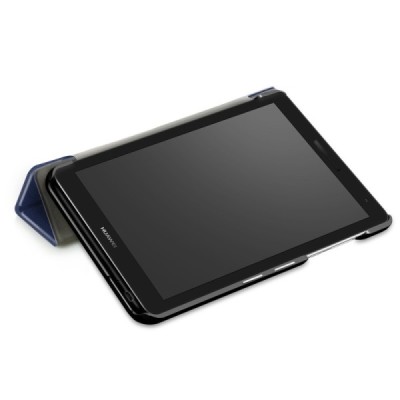 Huawei MediaPad T3 7.0'' 4G / 3G (BG2-U01) синий кожаный чехол-книжка (складной) | Vacins.lv