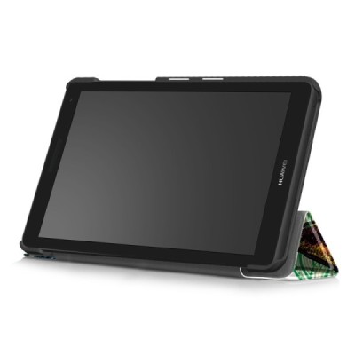 Huawei MediaPad T3 7.0'' 4G / 3G (BG2-U01) открываемый разноцветный кожаный чехол - книжка | Vacins.lv