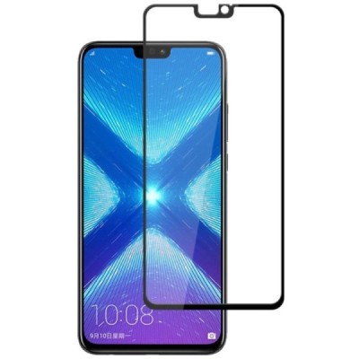 Huawei Honor 8X „Mocolo“ 9H Tempered Glass усиленная защита, черное защитное стекло с полным покрытием толщиной 0,26 мм | Vacins