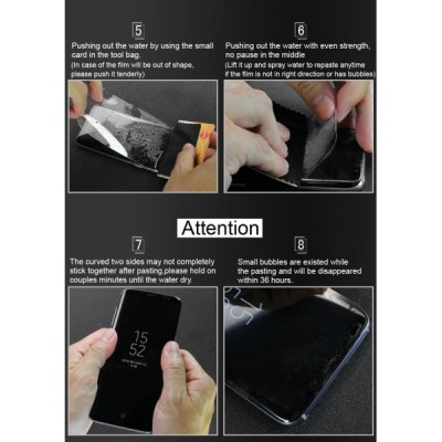 Nokia 8 dzidra ekrāna aizsargplēve (pilnīgi aizsedzama) / Vacins.lv