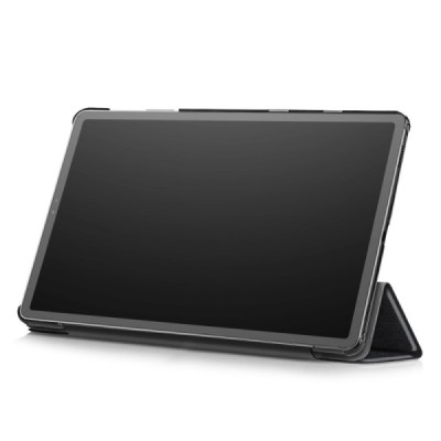 Samsung Galaxy Tab S5e (T720, T725) чёрный кожаный чехол-книжка (складной) | Vacins.lv