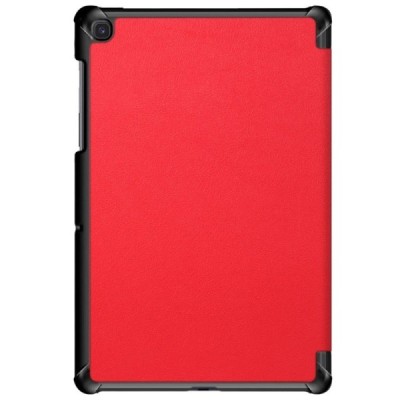 Samsung Galaxy Tab S5e (T720, T725) красный кожаный чехол-книжка (складной) | Vacins.lv