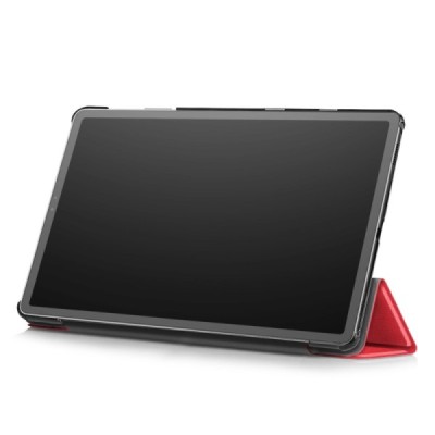 Samsung Galaxy Tab S5e (T720, T725) красный кожаный чехол-книжка (складной) | Vacins.lv