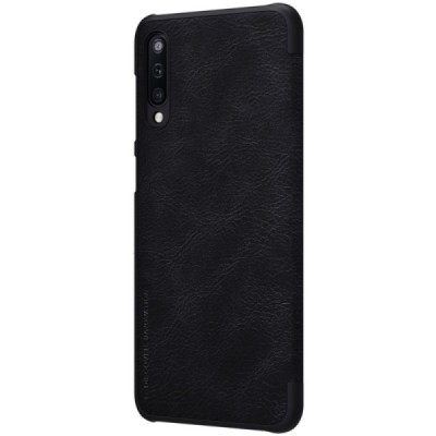 Greznais „Nillkin“ Qin sērijas ādas atvērams melns Samsung Galaxy A50 A505F (A50s A507F, A30s A307F) / Vacins.lv