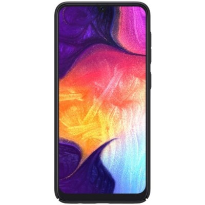Samsung Galaxy A50 A505F (A50s A507F, A30s A307F) Nillkin Frosted Shield melns plastmasas apvalks / vacins.lv