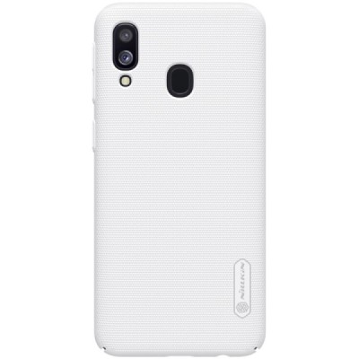 Samsung Galaxy A40 (A405F) Nillkin Frosted Shield balts plastmasas apvalks / vacins.lv
