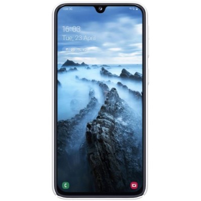Samsung Galaxy A40 (A405F) Nillkin Frosted Shield белый пластиковый чехол | Vacins.lv