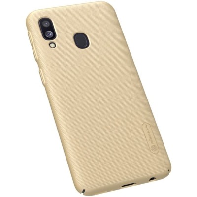 Samsung Galaxy A40 (A405F) Nillkin Frosted Shield золотой пластиковый чехол | Vacins.lv