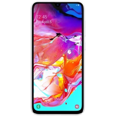 Samsung Galaxy A70 (A705F) Nillkin Frosted Shield белый пластиковый чехол | Vacins.lv