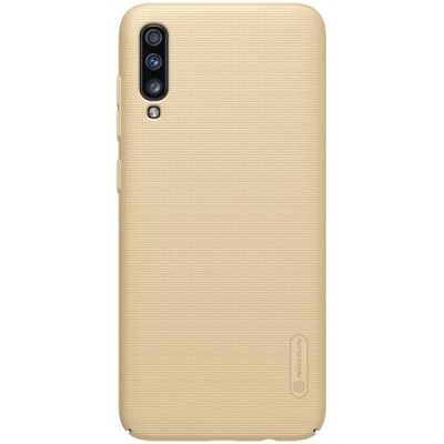 Samsung Galaxy A70 (A705F) Nillkin Frosted Shield золотой пластиковый чехол | Vacins.lv