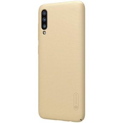 Samsung Galaxy A70 (A705F) Nillkin Frosted Shield zelta plastmasas apvalks / vacins.lv