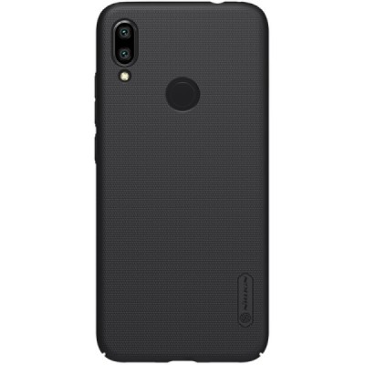 Xiaomi Redmi Note 7 (Redmi Note 7 Pro) Nillkin Frosted Shield melns plastmasas apvalks / vacins.lv