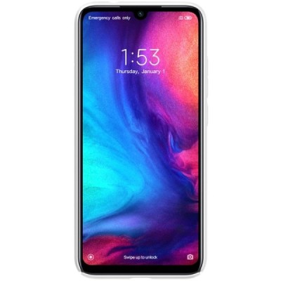 Xiaomi Redmi Note 7 (Redmi Note 7 Pro) Nillkin Frosted Shield белый пластиковый чехол | Vacins.lv