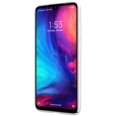 Xiaomi Redmi Note 7 (Redmi Note 7 Pro) Nillkin Frosted Shield белый пластиковый чехол | Vacins.lv
