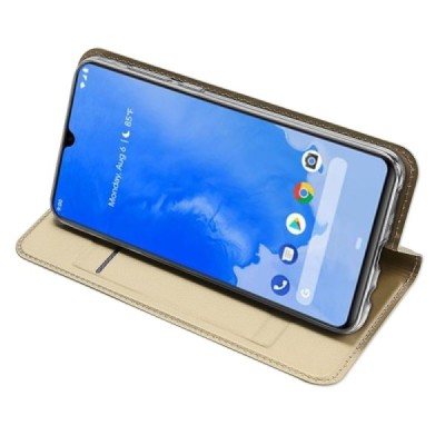 „Dux Ducis“ Skin серии Samsung Galaxy A70 (A705F) золотой кожаный чехол-книжка | Vacins.lv