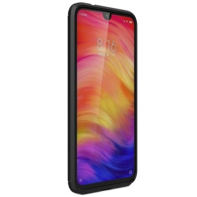 Xiaomi Redmi Note 7 (Redmi Note 7 Pro) „Carbon“ твердый силиконовый чехол (TPU) - черный | Vacins.lv