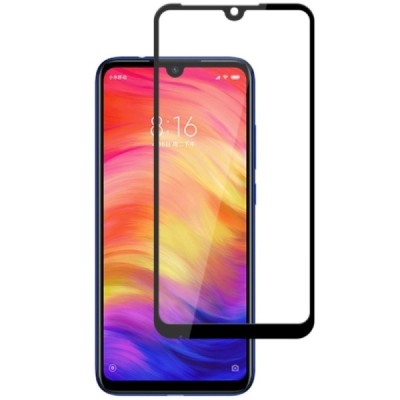 Xiaomi Redmi Note 7 (Redmi Note 7 Pro) „Mocolo“ 9H Tempered Glass усиленная защита, черное защитное стекло с полным покрытием то