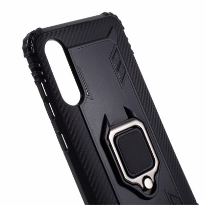 Pastiprinātas aizsardzības melns Samsung Galaxy A70 (A705F) apvalks / Vacins.lv