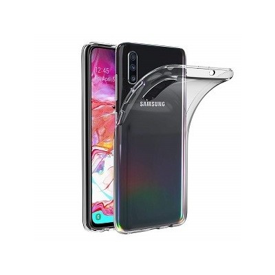 Samsung Galaxy A70 (A705F) твердый силиконовый (TPU) чехол прозрачный | Vacins.lv