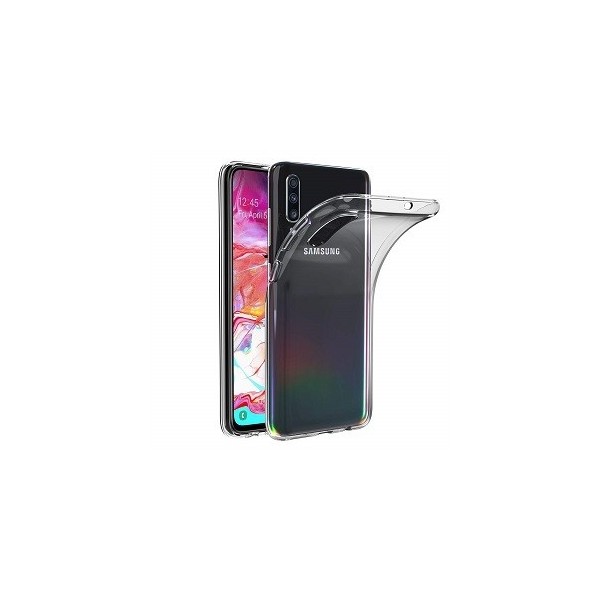Твердый силиконовый (TPU) чехол – прозрачный (Galaxy A70)