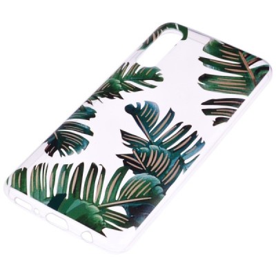Samsung Galaxy A70 (A705F) „Leaves“ cieta silikona (TPU) dzidrs apvalks / vacins.lv