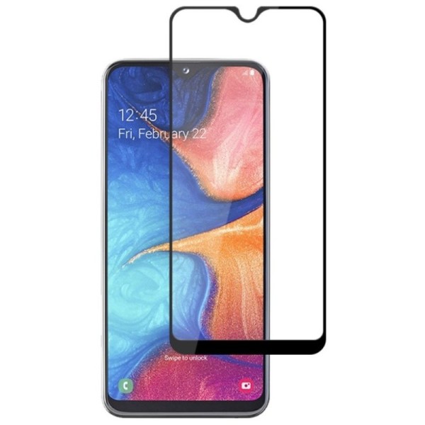 „Mocolo“ Tempered Glass ekrāna aizsargstikls 0.26 mm - melns (Galaxy A20e)