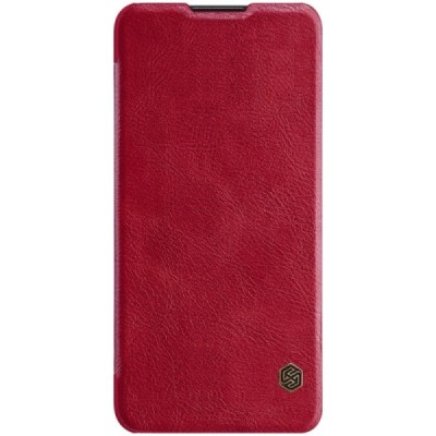 Роскошный красный кожаный чехол Nillkin Qin Series для Huawei P30 Lite | Vacins.lv