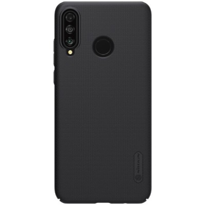 Nillkin Frosted Shield Huawei P30 Lite черный пластиковый чехол | Vacins.lv