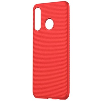 Huawei P30 Lite „Lenuo“ cieta silikona (TPU) sarkans apvalks / vacins.lv