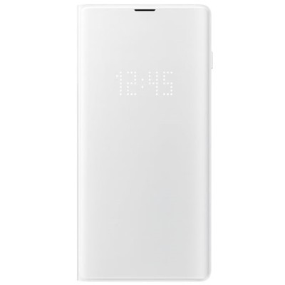 Samsung Galaxy S10+ (G975) оригинальный Smart Led View Cover открываемый белый кожаный чехол - книжка | Vacins.lv
