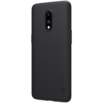 Nillkin Frosted Shield OnePlus 7 (OnePlus Seven) черный пластиковый чехол | Vacins.lv