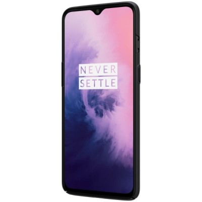 Nillkin Frosted Shield OnePlus 7 (OnePlus Seven) черный пластиковый чехол | Vacins.lv