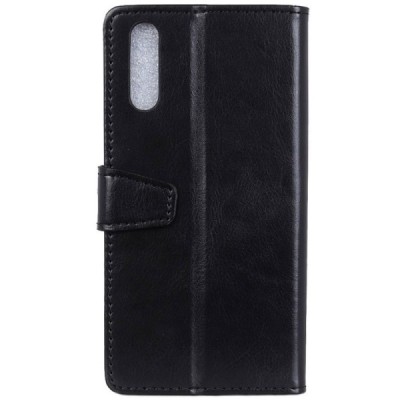 Xiaomi Mi 9 SE atvēramais ādas melns maciņš (maks) / Vacins.lv