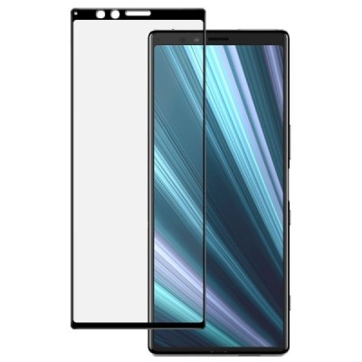 Sony Xperia 1 (XZ4) „Imak“ Tempered Glass усиленная защита, черное защитное стекло с полным покрытием 0,2 мм | Vacins.lv