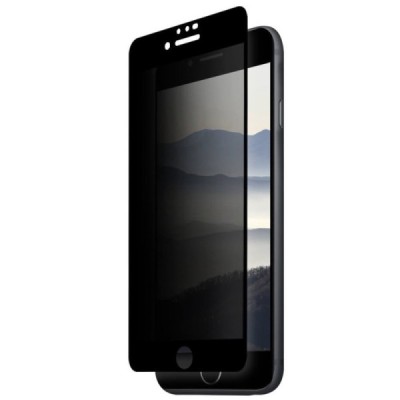 Apple iPhone 7 un Apple iPhone 8 Imak Tempered Glass privāta melns ekrāna aizsargstikls / Vacins.lv