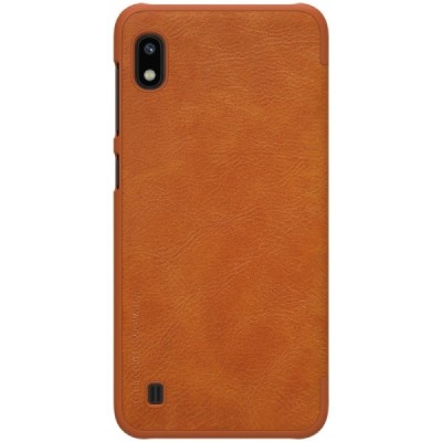 Greznais „Nillkin“ Qin sērijas ādas atvērams brūns Samsung Galaxy A10 (A105F) / Vacins.lv