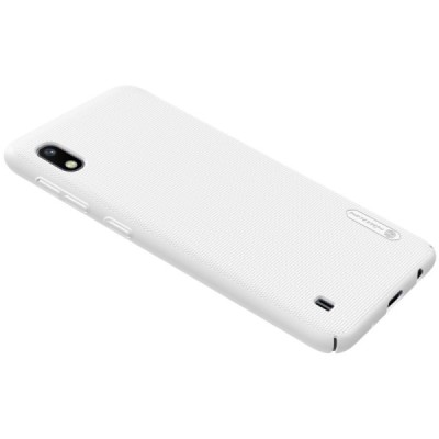 Samsung Galaxy A10 (A105F) Nillkin Frosted Shield белый пластиковый чехол | Vacins.lv
