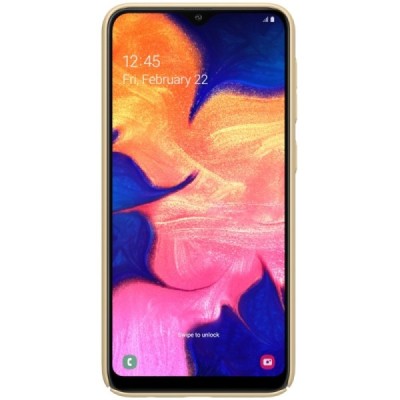 Samsung Galaxy A10 (A105F) Nillkin Frosted Shield zelta plastmasas apvalks / vacins.lv