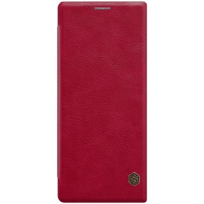Greznais „Nillkin“ Qin sērijas ādas atvērams sarkans Sony Xperia 1 (XZ4) maciņš (maks) / Vacins.lv