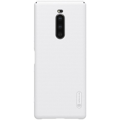 Nillkin Frosted Shield Sony Xperia 1 (XZ4) balts plastmasas futrālis / Vacins.lv