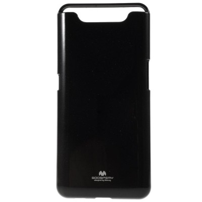 Samsung Galaxy A80 (A805F) Mercury melns cieta silikona (TPU) apvalks / vacins.lv