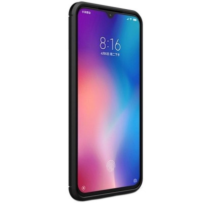 Xiaomi Mi 9 SE „Mofi“ Carbon cieta silikona (TPU) melns apvalks | vacins.lv