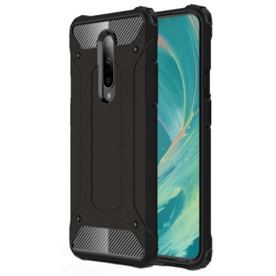 Pastiprinātas aizsardzības melns OnePlus 7 Pro apvalks / Vacins.lv