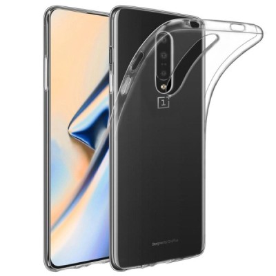 Твердый силиконовый чехол (TPU) для OnePlus 7 Pro - прозрачный | Vacins.lv