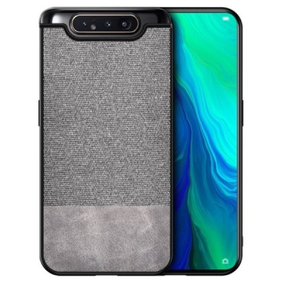 „Bi-Color“ Splicing Samsung Galaxy A80 (A805F) серый кожаный чехол | Vacins.lv