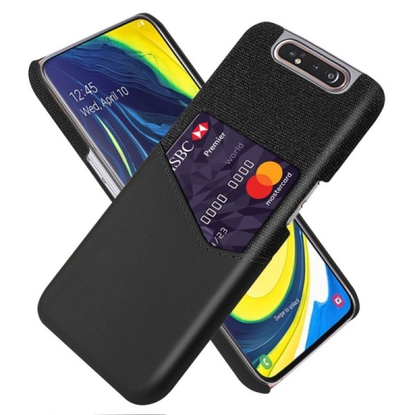Кожаный чехол „KSQ“ Shell – чёрный (Galaxy A80)