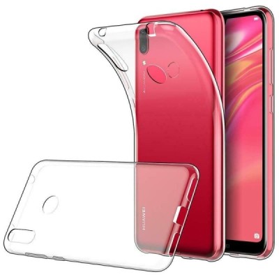 Huawei Y7 2019 (Y7 Prime 2019) самый тонкий в мире чехол из прозрачного твердого силикона TPU | Vacins.lv