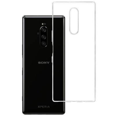 Sony Xperia 1 (XZ4) dzidrs (caurspīdīgs) cieta silikona TPU apvalks / Vacins.lv