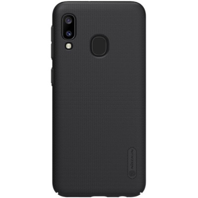 Samsung Galaxy A20e (A202F) Nillkin Frosted Shield черный пластиковый чехол | Vacins.lv