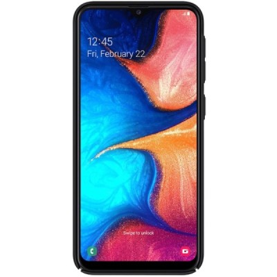 Samsung Galaxy A20e (A202F) Nillkin Frosted Shield черный пластиковый чехол | Vacins.lv